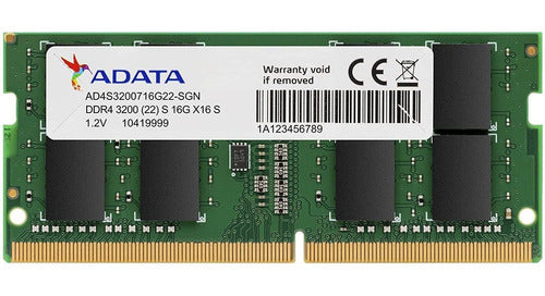 Memoria Ram Adata Premier Ddr4, 3200mhz, 16gb, Cl22