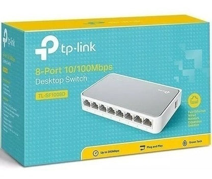 Switch Tp-link 8 Puertos Tl-sf1008d 10/100mbps Desktop