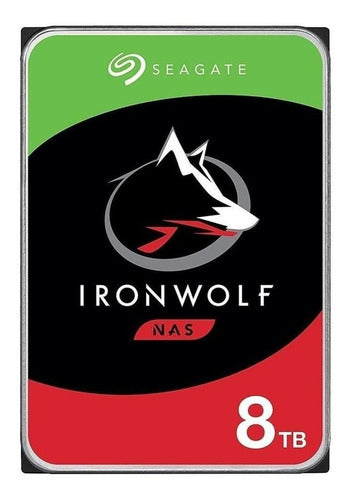 Disco Duro Para Nas Seagate Ironwolf 3.5 8tb Sata Iii 256mb