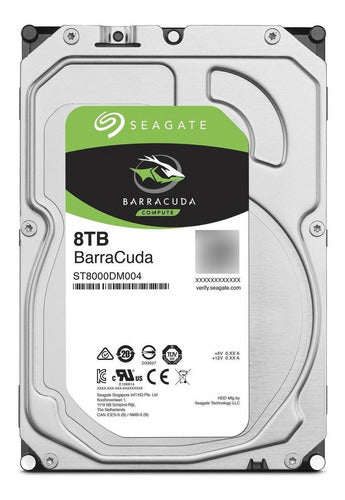 Disco Duro Interno Seagate Barracuda 3.5 8tb Sata Iii 5400rp