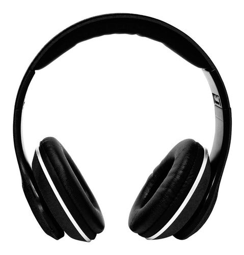 Audífonos Inalámbricos Aux Sd Fm Necnon Nbh-01r Negro