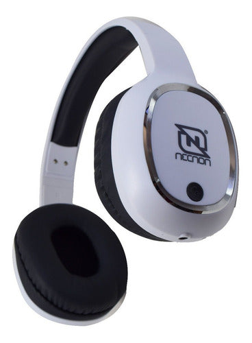 Audífonos Necnon inalambricos de Diadema BT NBH-04 Pro (Plata)