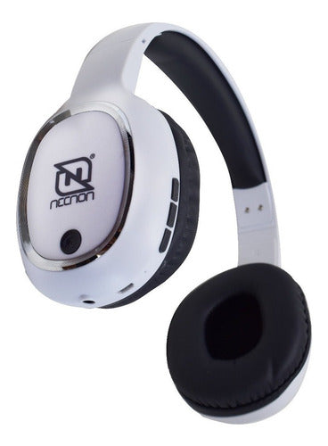 Audífonos Necnon inalambricos de Diadema BT NBH-04 Pro (Plata)