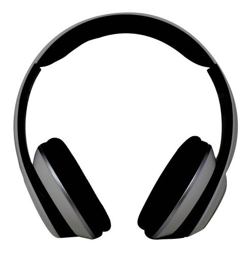 Audífonos Inalámbricos Aux Sd Fm Necnon Nbh-01r Blanco