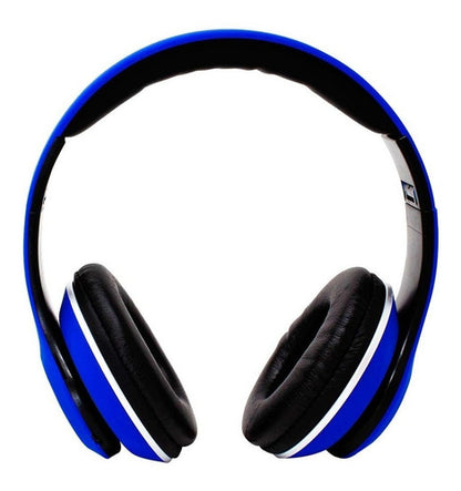 Audífonos Inalámbricos Aux Sd Fm Necnon Nbh-01r Azul