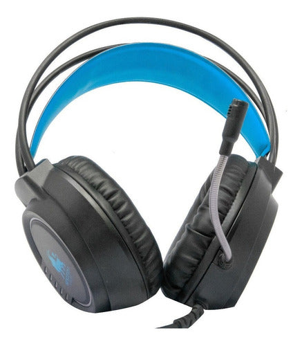 Audífonos Gamer  Nbhg-kimera Color Azul Headphones 3.5m /vc