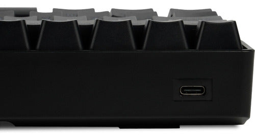 Teclado Gamer Mecanico Game Factor Switch Azul Rgb Usb Negro