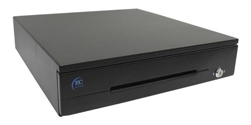 Cajón De Dinero Ec Line Ec-cd-200m Con Llave, 8kg, Negro