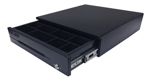 Cajón De Dinero Ec Line Ec-cd-200m Con Llave, 8kg, Negro