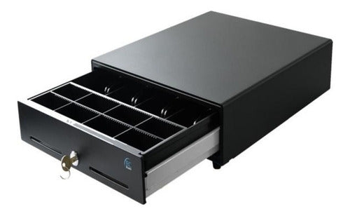 Cajón De Dinero Ec Line Ec-cd-5100-ii Con Llave 4.3kg Negro