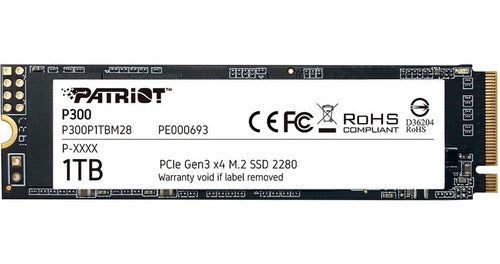 Ssd Patriot P300, 1tb, Pci Express 3.0 X4, M.2 2280