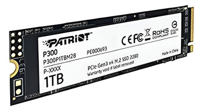 Ssd Patriot P300, 1tb, Pci Express 3.0 X4, M.2 2280