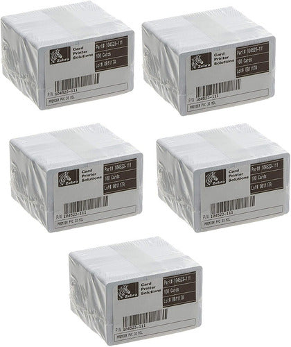 Tarjetas Zebra Pvc 30 Milésimas 500 Piezas 104523-111