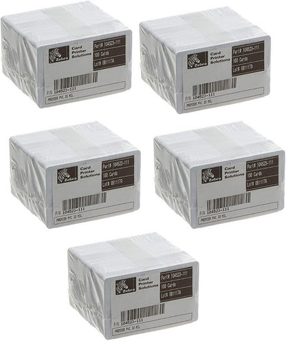 Tarjetas Zebra Pvc 30 Milésimas 500 Piezas 104523-111