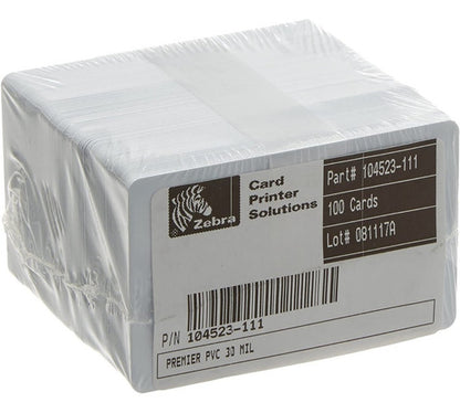 Tarjetas Zebra Pvc 30 Milésimas 500 Piezas 104523-111