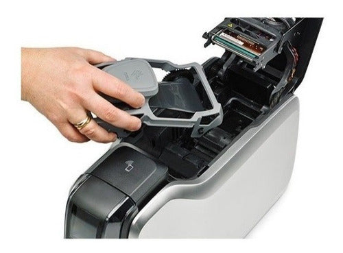 Impresora De Tarjetas Zebra Zc300 Dual Cartucho+tarjetas+sfw
