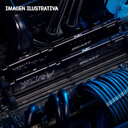 Memoria Ram Ddr5 16gb 5200mt/s Kingston Fury Beast 1x16gb Negro