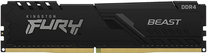 Memoria Ram Fury Beast Ddr4 Gamer Color Negro  16gb 1 Kingston Kf432c16bb1/16