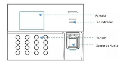 Control De Acceso Y Asistencia Zkteco Ua860 Color Blanco /v