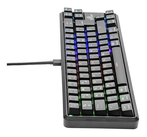 Teclado Gamer Yeyian Akil S3500 Mecánico Switch Blue Negro
