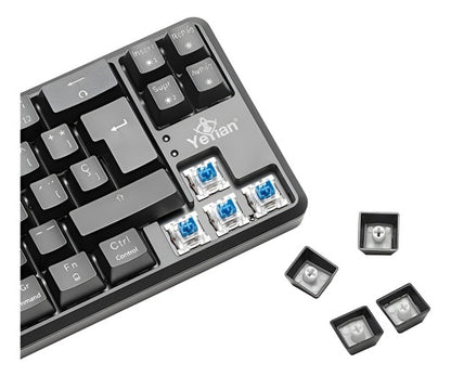 Teclado Gamer Yeyian Akil S3500 Mecánico Switch Blue Negro