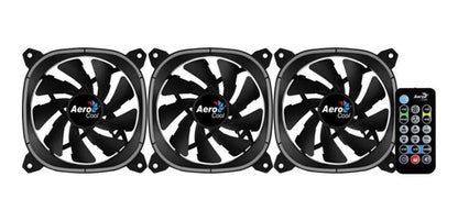 Kit 3 Ventiladores Gamer Aerocool Astro 12 Pro Rgb 120mm