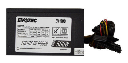 Fuente De Poder Evotec Ev-500 Atx 500w Gabevo290