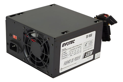 Fuente De Poder Evotec Ev-500 Atx 500w Gabevo290