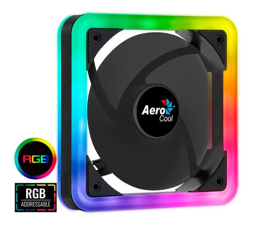 Kit 3 Ventiladores Aerocool Edge 14 Pro Argb 140mm Control