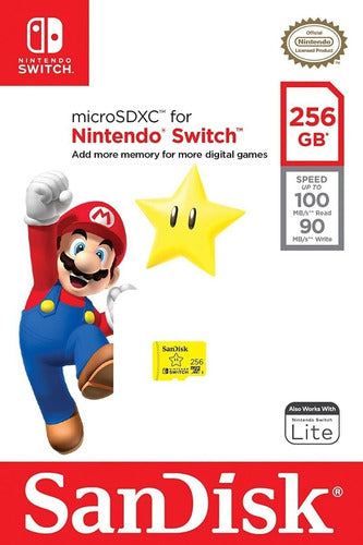 Memoria Micro Sd 256gb Nintendo Switch 4k Original