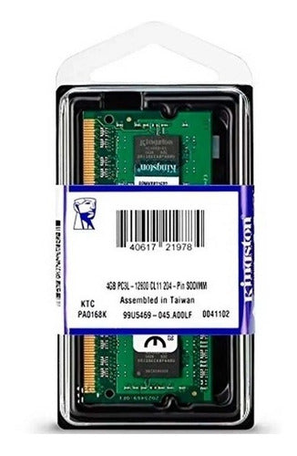 Memoria Ram Ddr3 Sodimm Kingston 4gb 1600mhz Pc3-12800 1.35v