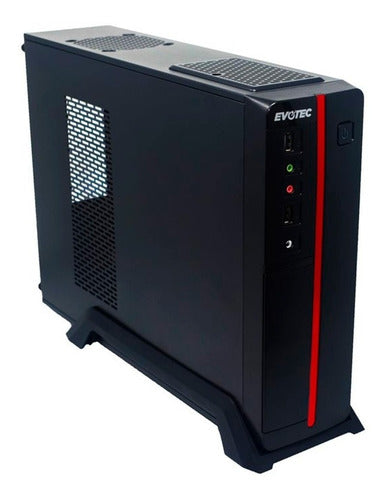 Gabinete Evotec Slim Viena Micro Atx Fuente 600w Ev-1011
