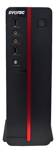 Gabinete Evotec Slim Viena Micro Atx Fuente 600w Ev-1011