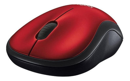 Mouse Logitech M185 Rojo Inalambrico Usb (910-003635)