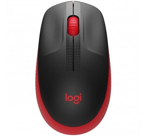 Mouse Logitech M190 Inalámbrico Óptico Usb Rojo 910-005904
