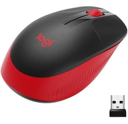 Mouse Logitech M190 Inalámbrico Óptico Usb Rojo 910-005904