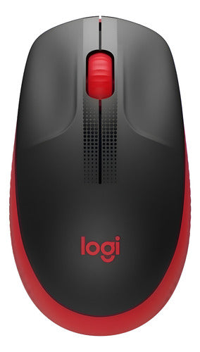 Mouse Logitech M190 Inalámbrico Óptico Usb Rojo 910-005904