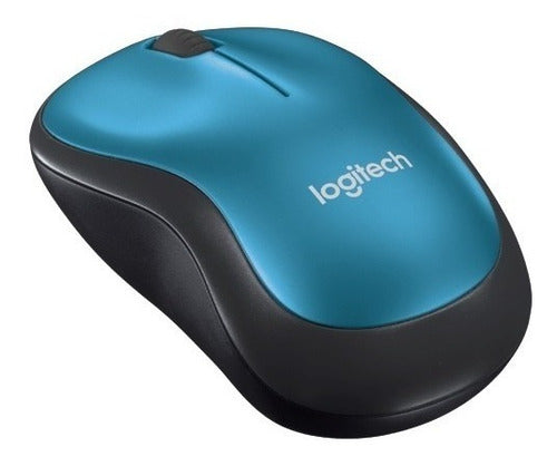 Mouse Logitech M185 Azul Inalambrico Usb (910-003636)