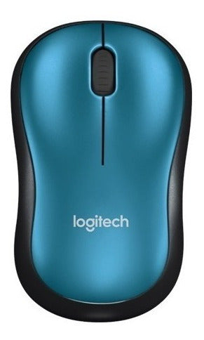 Mouse Logitech M185 Azul Inalambrico Usb (910-003636)