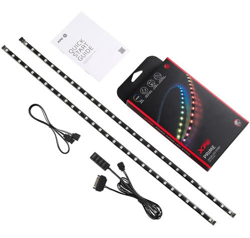 Tira Led Argb Xpg Prime 2 Tiras 60cm Adhesiva Controlador