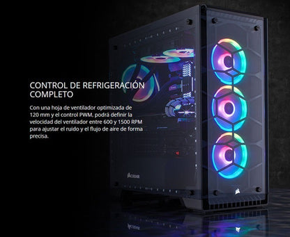 Ventilador Gabinete Corsair (Co-9050071-Ww) Ll120 Rgb Luz Du
