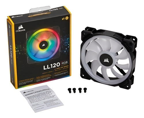 Ventilador Gabinete Corsair (Co-9050071-Ww) Ll120 Rgb Luz Du