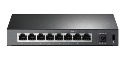 Switch 8 Puertos Tp-link Tl-sf1008p Poe Escritorio 10/100mbp