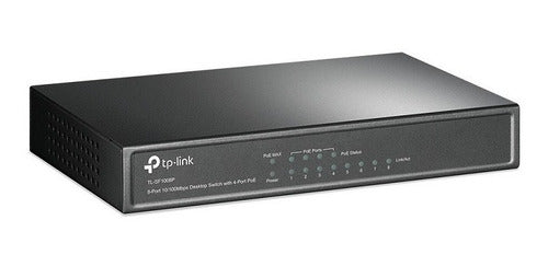 Switch 8 Puertos Tp-link Tl-sf1008p Poe Escritorio 10/100mbp