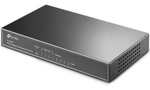 Switch 8 Puertos Tp-link Tl-sf1008p Poe Escritorio 10/100mbp