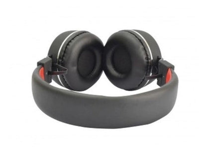 Diadema Naceb Na-0310 Microfono Alambrica 3.5mm Negro/rojo