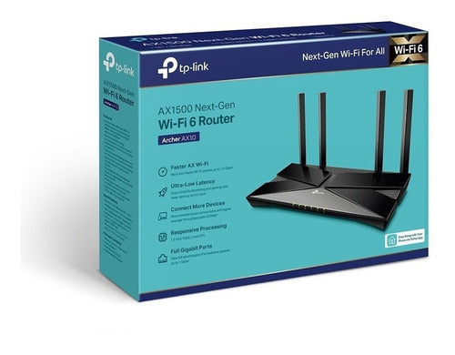 Tp-link Wifi 6 Doble Banda Ax1500 Router Gigabit Archer Ax10