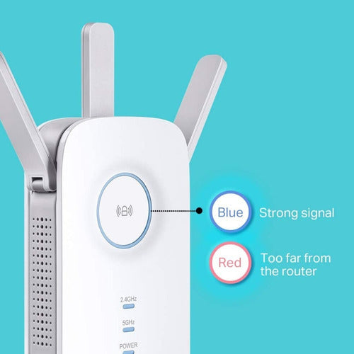 Repetidor Wifi Tp-link Re450 Ac1750 Dual Rompemuros 1300mbps