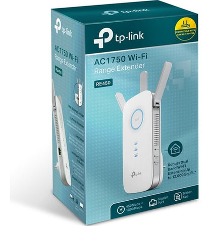 Repetidor Wifi Tp-link Re450 Ac1750 Dual Rompemuros 1300mbps