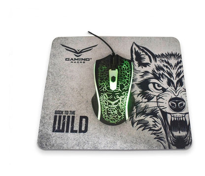 Kit Mouse Gamer Óptico Usb Alambrico Mouse Pad Naceb Na-632